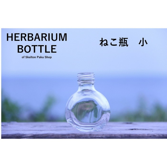 [免運費] 盒銷售帶蓋 72 瓶植物標本瓶 [Nekobin 小 ssw-100] 帶蓋 第1張的照片