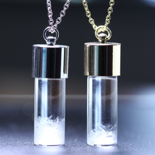 天気がわかるネックレス! 円筒形ストームグラス ウェザーグラス