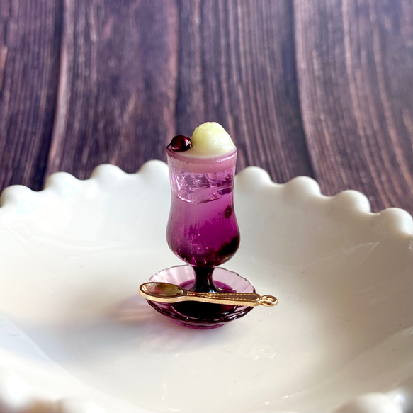 【受注制作】レトログラスのクリームソーダ 4枚目の画像