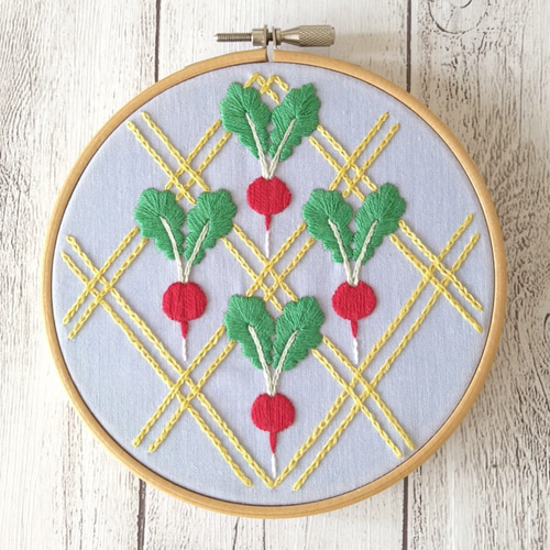 ラディッシュの刺繍枠キット *12cm枠* キット Apostrophe+s 通販