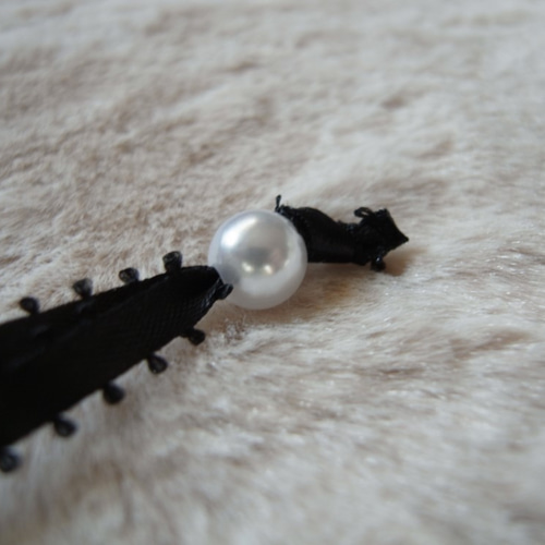 NUIT 巾着袋パッチワーク 刺繍 パールチェーン付き NUIT 巾着袋パッチワーク 刺繍 パールチェーン付き NUIT 巾着袋