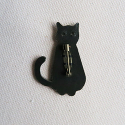 Leather brooch cat D.GREEN 第2張的照片