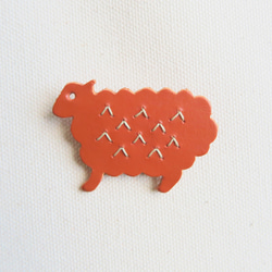 Leather brooch sheep R.BROWN 第1張的照片