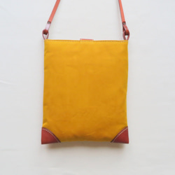 Paraffin canvas middle pochette MUSTARD 5枚目の画像