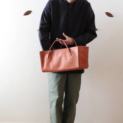 受注生産　Square box bag R.BROWN 2枚目の画像