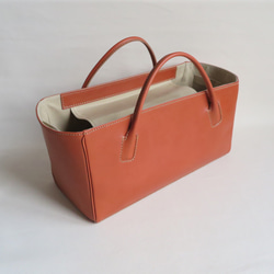 受注生産　Square box bag R.BROWN 3枚目の画像