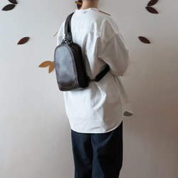 ボディバッグ メンズ キルティング 黒 バイカー ライダース ボディ