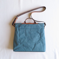 受注生産　Paraffin canvas messenger bag BLUE 3枚目の画像