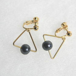 sankaku pearl earring [VE-001b] 3枚目の画像