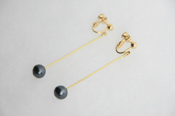 pearl earring long [VE-003b] 3枚目の画像
