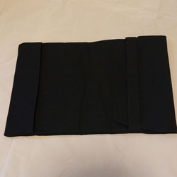 黒    A5判ブックカバーと布しおりのセット 7枚目の画像