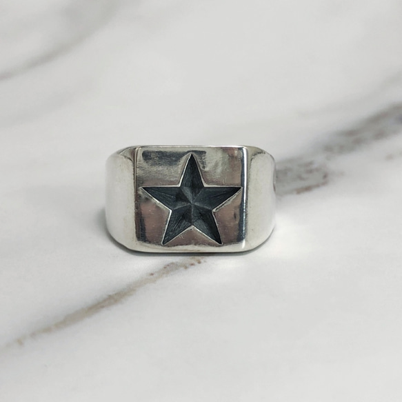 シルバーリング　スター 2枚目の画像