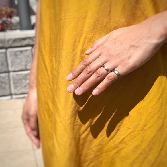 シンプルチタンリング　4mm 5枚目の画像