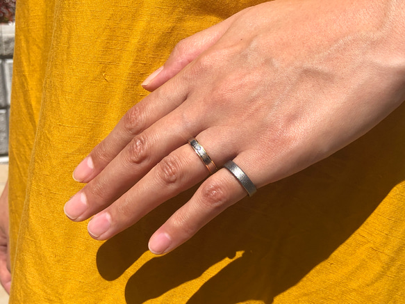 シンプルチタンリング　4mm 6枚目の画像