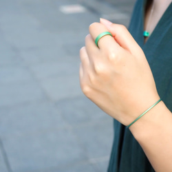 選べる10色 純チタン製4mmフラットチタンリング 3枚目の画像