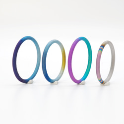 選べる10色 純チタン製4mmフラットチタンリング 9枚目の画像