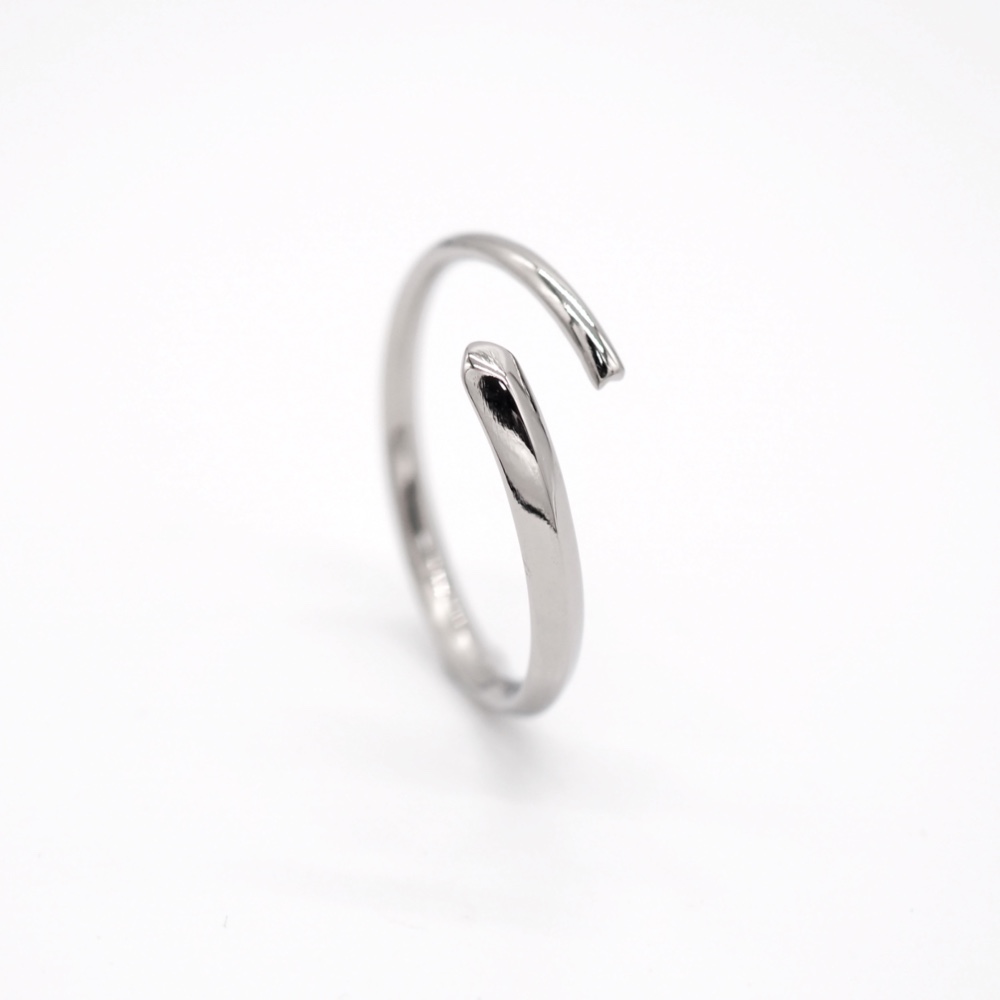 純チタン製 リング「振り返り」シャイニー