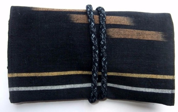 久留米絣のお布団側で作った和風お財布　１４５ 2枚目の画像