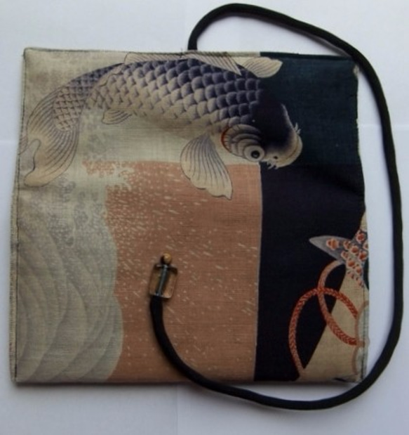 着物リメイク　男の子の着物で作った和風財布　３５１ 5枚目の画像