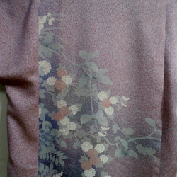 ５７８５　花柄の着物で作ったTシャツ　＃送料無料 6枚目の画像