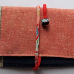 着物リメイク　四国の土佐紬で作った和風財布　６１１ 1枚目の画像