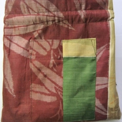 四国の土佐紬で作った巾着袋　６５０ 5枚目の画像