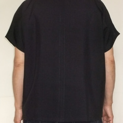 古布　黒の絽の着物で作ったTシャツ　１１1 4枚目の画像