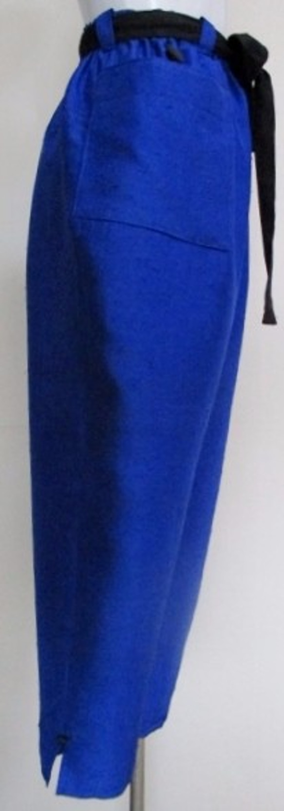着物リメイク　紬の着物で作ったサブリナパンツ　１８６２ 8枚目の画像