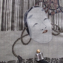 着物リメイク　モスの長襦袢で作った和風財布　１９９１ 9枚目の画像
