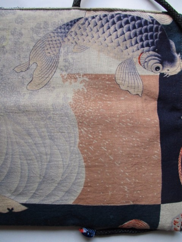 着物リメイク　綿の羽織裏地で作った和風財布　２００５ 10枚目の画像