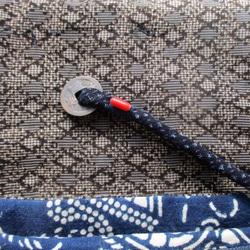 着物リメイク　琉球の型染めで作った和風財布　２０５６ 7枚目の画像