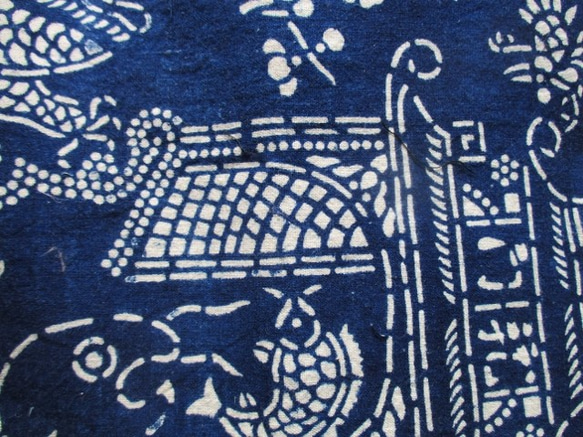 着物リメイク　琉球の型染めで作った和風財布　２０５６ 9枚目の画像