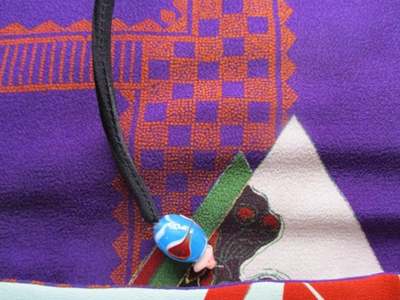 着物リメイク　女の子の四つ身で作った和風財布　２０５８ 7枚目の画像