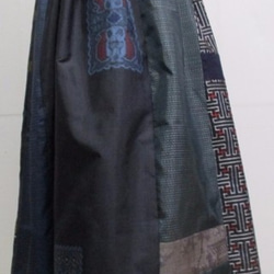 着物リメイク　大島紬等で作ったスカート　２０９３ 7枚目の画像