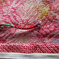 送料無料　着物リメイク花柄の訪問着で作った和風財布　２３５９ 7枚目の画像