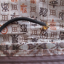送料無料　着物リメイク　泥大島紬で作った和風財布　２３７５ 7枚目の画像