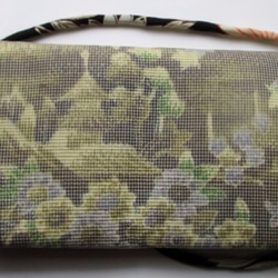 着物リメイク　色大島で作った和風財布　２４３１ 4枚目の画像