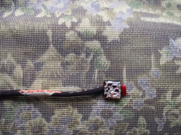 着物リメイク　色大島で作った和風財布　２４３１ 9枚目の画像