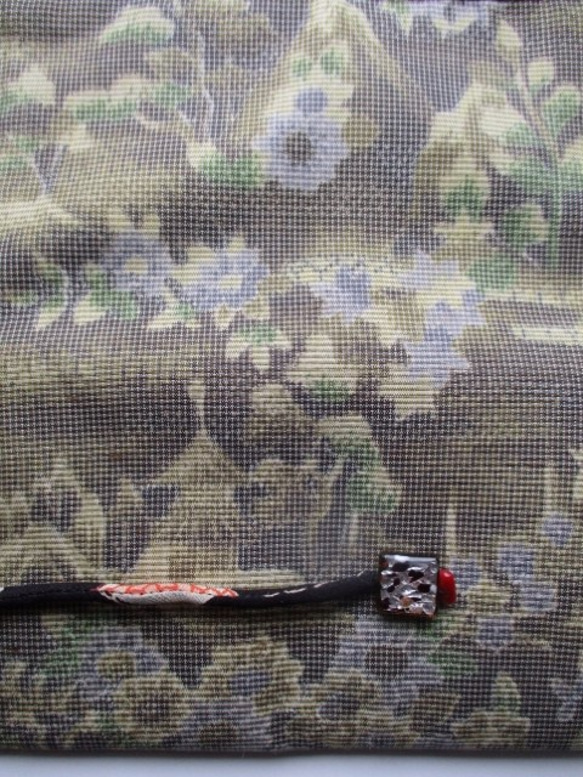 着物リメイク　色大島で作った和風財布　２４３１ 10枚目の画像