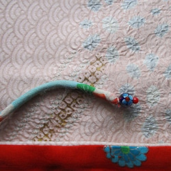 送料無料　女の子の着物で作った和風財布・ポーチ　２５２０ 7枚目の画像