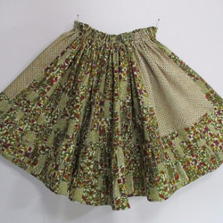 送料無料　花柄の着物で作ったミニスカート ２５９３ 10枚目の画像