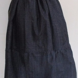 送料無料　大島紬を組み合わせたミニスカート 　２６８７ 7枚目の画像