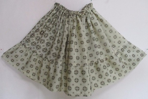 送料無料　正絹の着物で作ったミニスカート　２６９２ 10枚目の画像