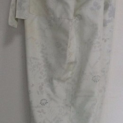 送料無料　花柄の着物で作ったサブリナパンツ　２７６９ 7枚目の画像
