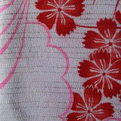 送料無料　花柄の絽の着物で作った和風財布・ポーチ　２７７４ 10枚目の画像