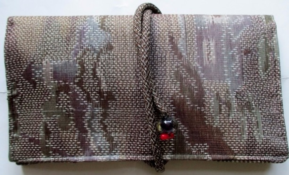 送料無料　色大島紬で作った和風財布・ポーチ　２７７５ 1枚目の画像