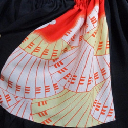 送料無料　縮緬の着物で作ったミニスカート　３０４２ 10枚目の画像