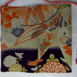 古布　錦紗縮緬の着物で作った和風お財布　あ１３３ 5枚目の画像