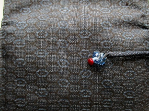 送料無料　藍大島紬で作った和風財布・ポーチ３３１３ 10枚目の画像