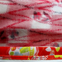 着物リメイク　鶴柄の着物で作った和風財布・ポーチ３５４７　 7枚目の画像
